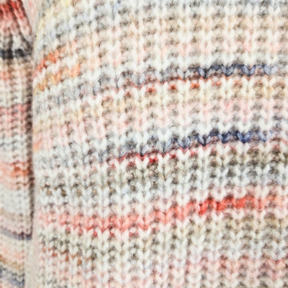 NWT All in Favor Space Dye Multicolor Sweater - Picture 6 of 8